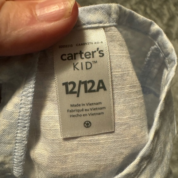 Carter's Blue Ruffled Sundress with Cap Sleeves - Picture 3 of 4